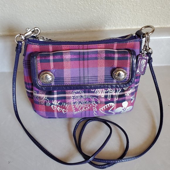 Like New Rare Coach Poppy Graffiti Crossbody Bag Purse m
